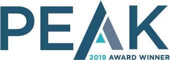 PEAK Award 2019 winner logo for Printforce and Gag Cards.